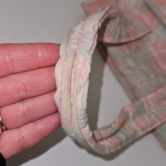 VTG Baby Connection Soft Style Pink Floral Diaper Bag Small 11x9 Green Blue READ - Picture 14 of 15